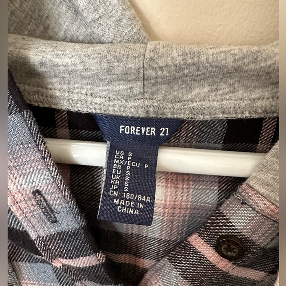 hooded flannel sweatshirt - Picture 3 of 3